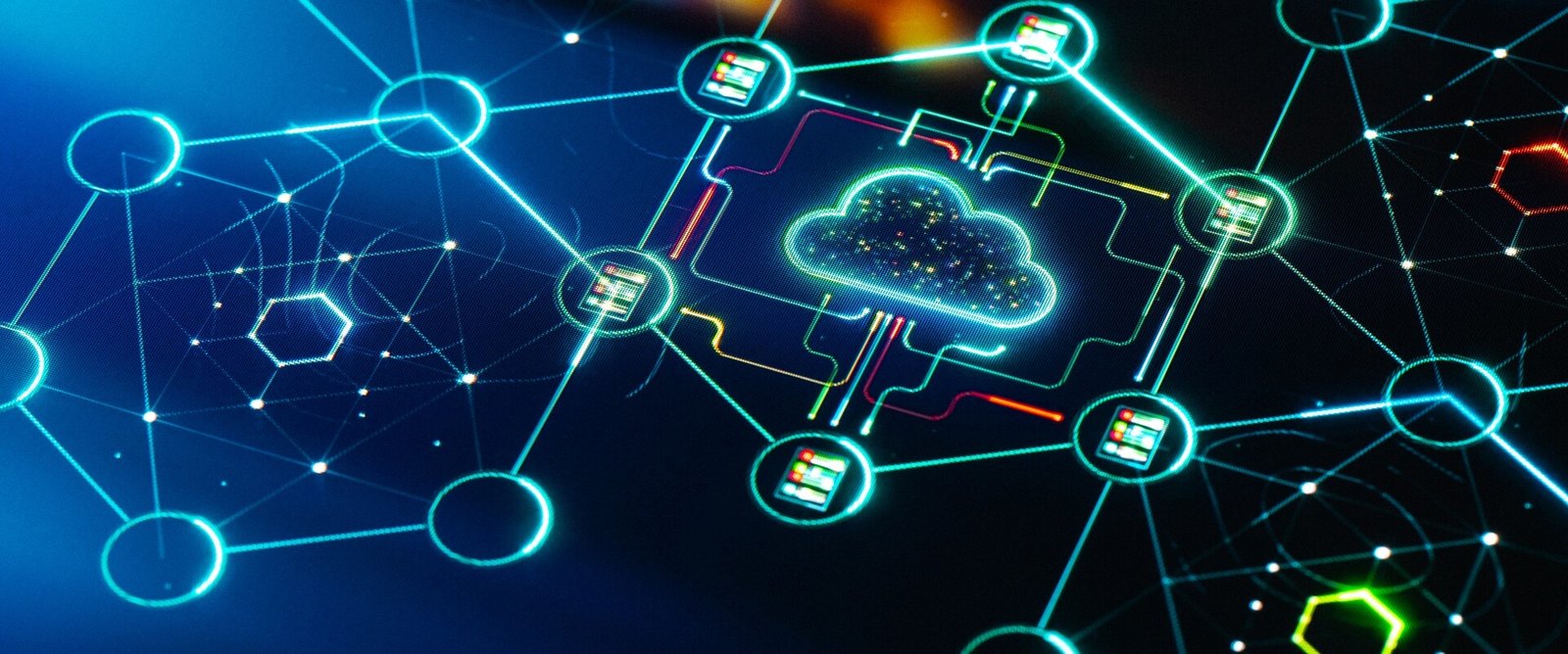 Abstract image representing AI and automation